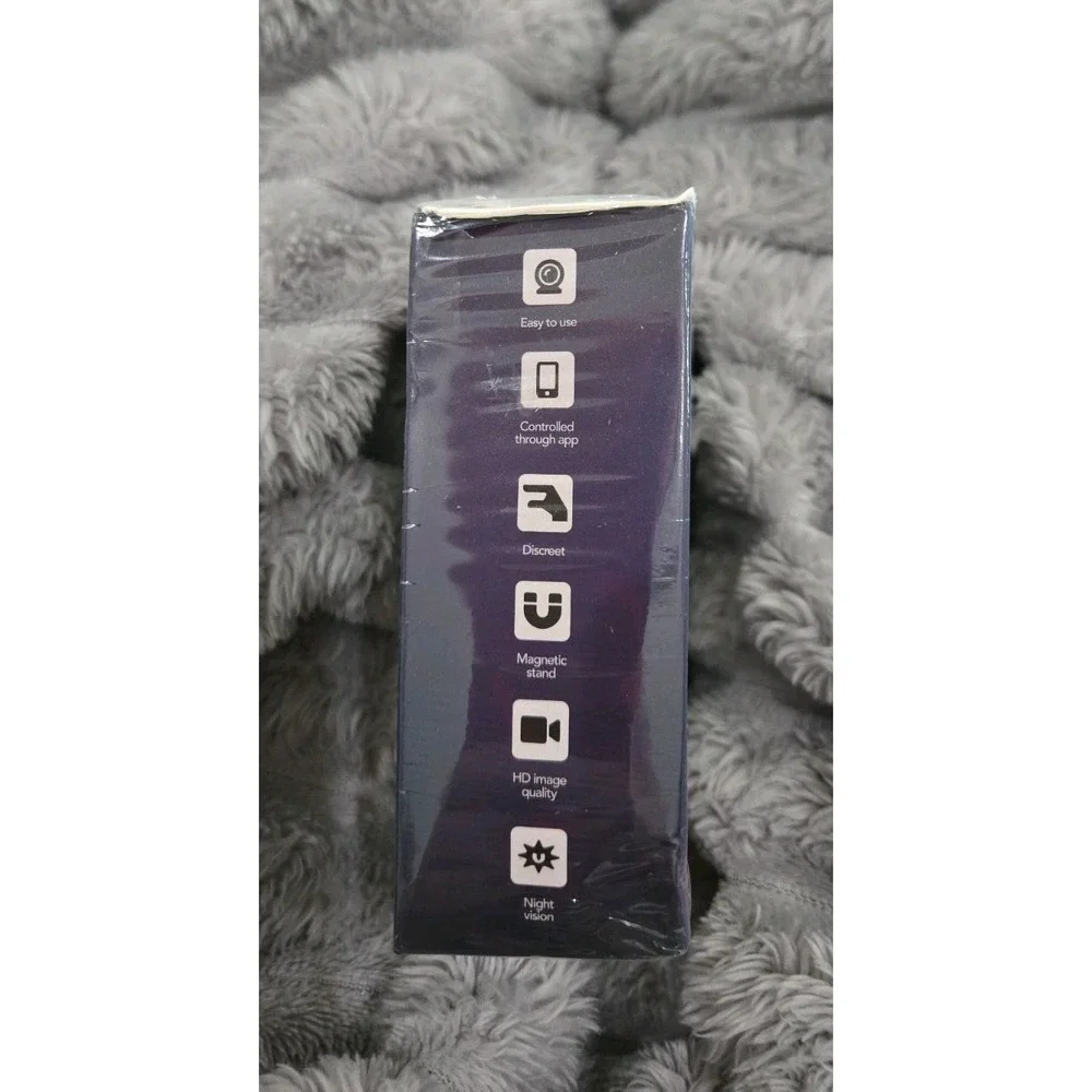 Mini Camera Wi-Fi Night Vision HD Discreet Magnetic Stand Black NEW IN BOX